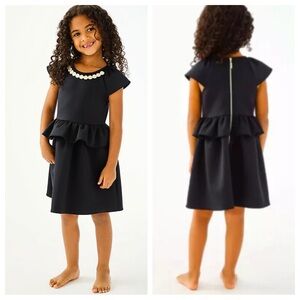 Lilly Pulitzer Casey Fit & Flare Dress in Onyx Black | MEDIUM 6/7